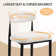 Upholstered Counter Stool with Metal Frame