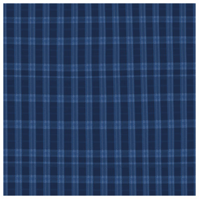 Navy Blue Plaid Double Sided Throw Pillows