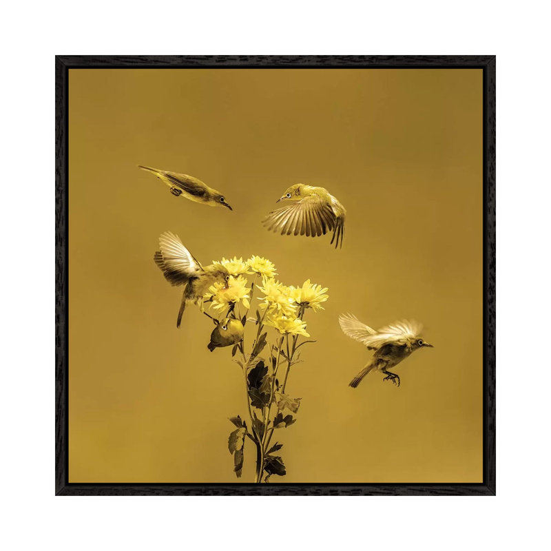 When The Morning Comes by Hardibudi - Print on Canvas, Black Floater Framed, 93.98cm H x 93.98cm W x 3.81cm D