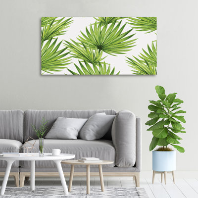Tropical Leaves - Wrapped Canvas Print