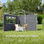 Outsunny Dark Grey Polyester Side Wall for Gazebo