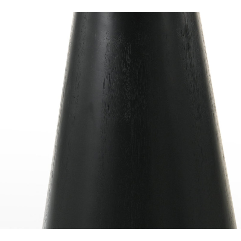Table ronde de 47 po Jasper, H 37,07 po x L 47,07 po x l 47,07 po, Noir
