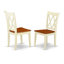 L'ensemble de salle à manger 5 pièces comprend une table de salle à manger rectangulaire avec rallonge papillon et 4 chaises en bois, babeurre et cerisier de 40 po x 78 po-579247202