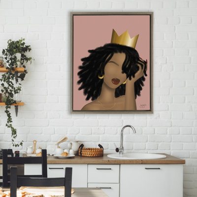 Cadre flottant rose Reina, design par Sierra Siler