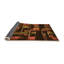 Tapis abstrait orange / brun-673530077