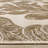 Rillito Beige Botanical Polyester Living Room Carpet-70380303