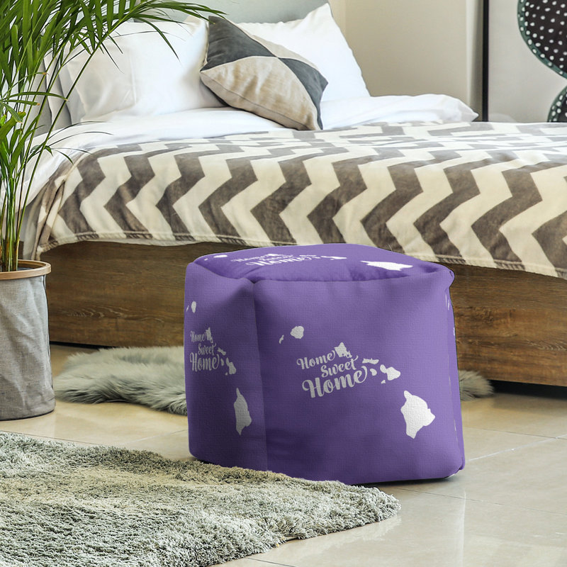 Repose-pieds à cubes honolulu the home, Mauve