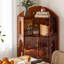 Armoire de coin en acrylique brun et acier-1825702912