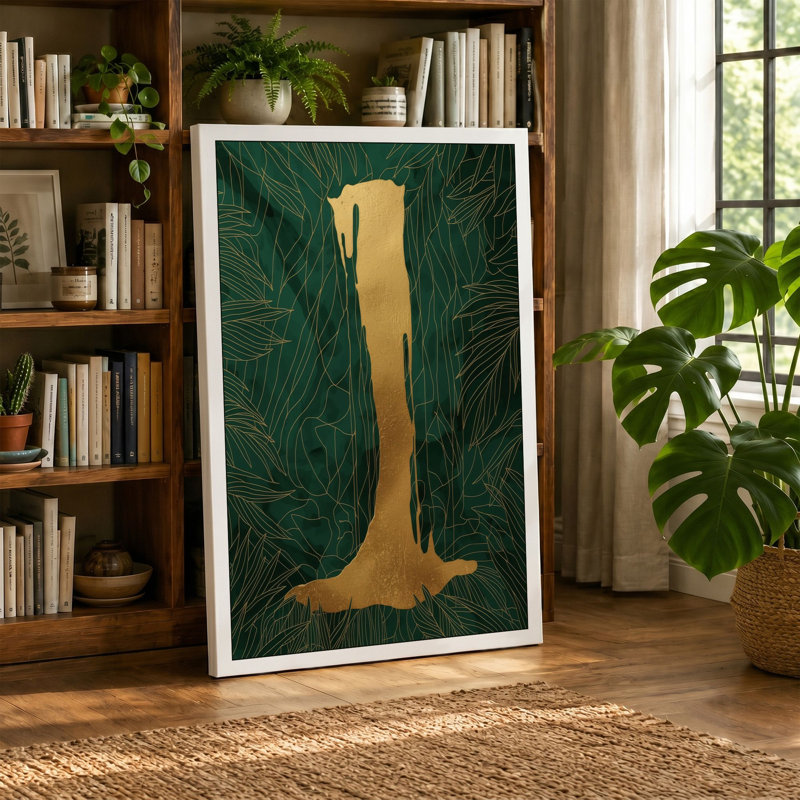 Forest Sentinel Rustic - Wrapped Canvas, 24x16 - 61.0 x 40.6 cm, Sage Border