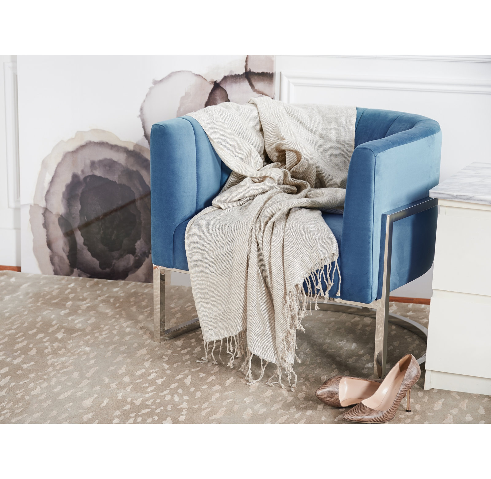 Rhea Silk Throw Blanket