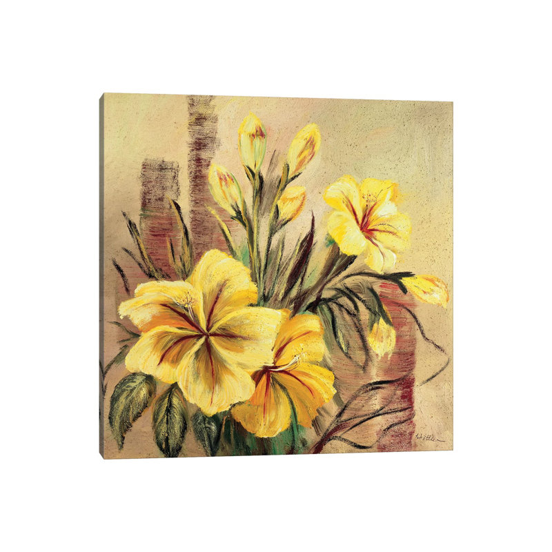 Yellow Creation II by Katharina Schöttler - Wrapped Canvas Print, 30.48 cm H x 30.48 cm W