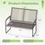 118.11cm Wide Straight Patio Sofa