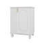 Meuble-lavabo pratique de 24 po avec lavabo - Comprend une armoire avec tablette de porte et un espace de rangement latéral ouvert-1327013724