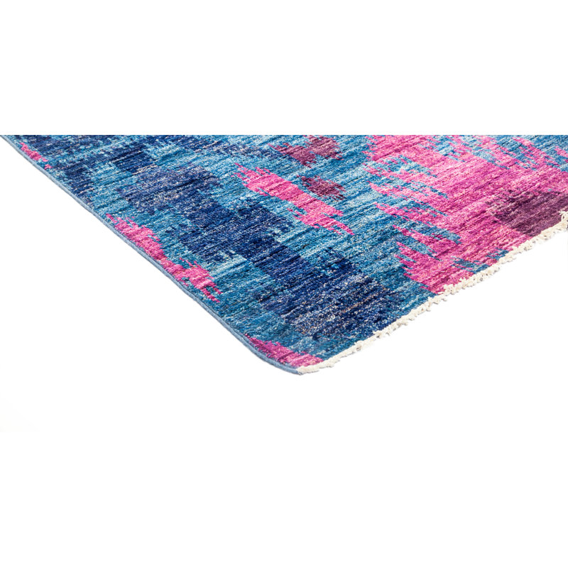 Wool Ikat Area Rug, Rectangle 6'1" x 6'4"
