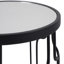 Mel Glass Top Frame Nesting Tables