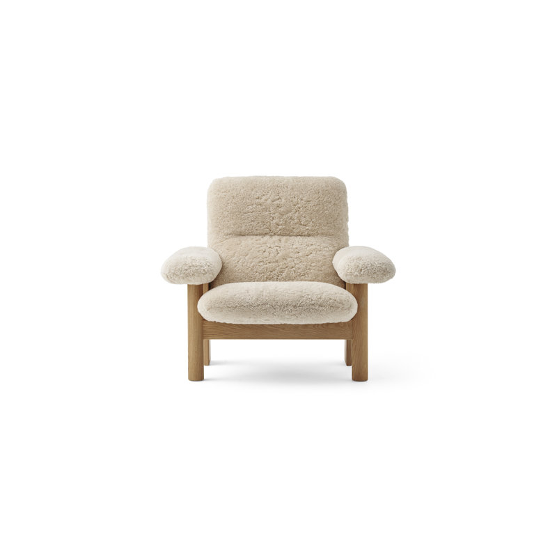 Brasilia Boucle Chair, Sheepskin Nature, Natural Oak