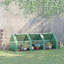 Mini jardin extérieur portatif avec serre et grandes portes à fermeture à glissière-125847320