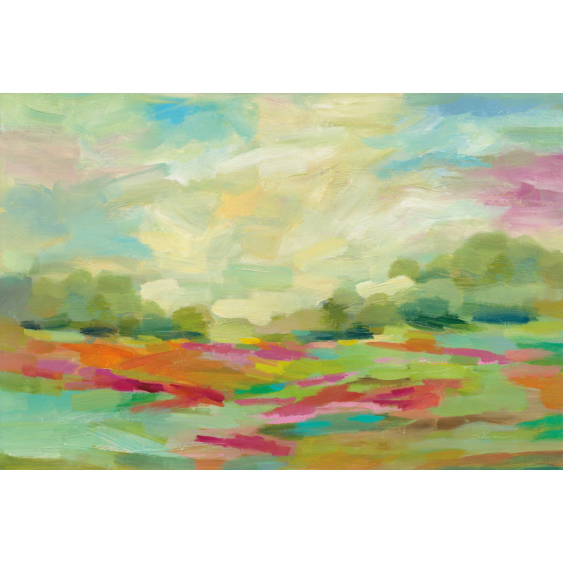 Sunny Fields by Silvia Vassileva - Wrapped Canvas Painting, 20cm H x 30cm W x 3.8cm D