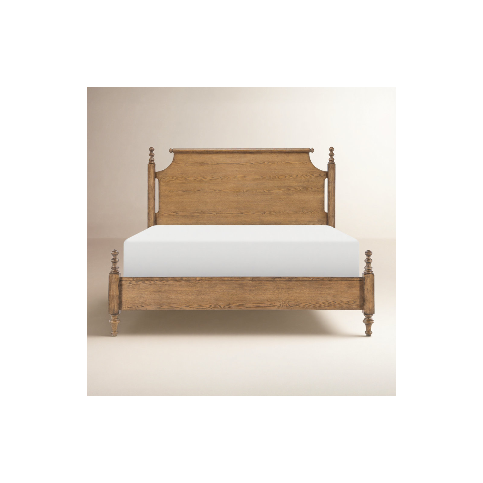 Country Living Four Poster Bed, Brown, King