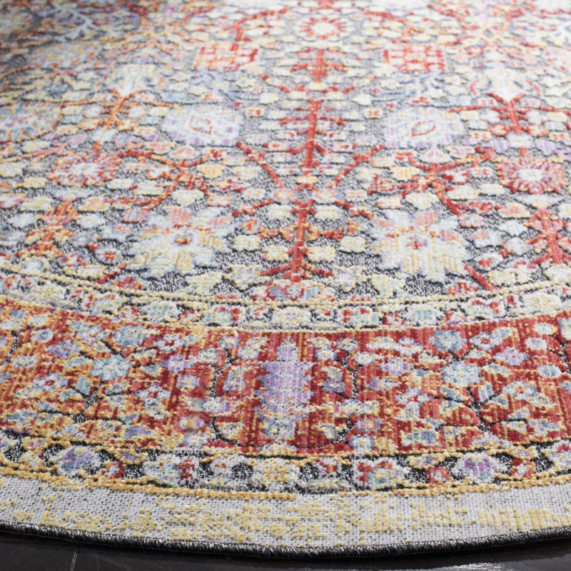 Younes Provance Performance Oriental Rug, Round 6'7"