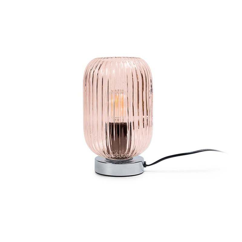 Showstead Metal Accent Lamp, Chrome, Pink