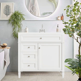 36 Single Bathroom Vanity Base Only