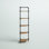 Kenley 63.75"H x 22.75"W 5-Tier Steel Corner Bookcase