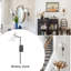 26,38 po Applique murale d'intérieur de bureau 1 lumière avec abat-jour blanc