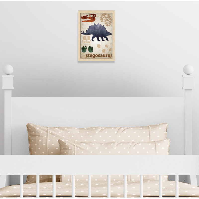 Décalcomanie murale Dinosaures-02 ', H 15 po x l 11 po x P 1,1875 po, Encadré de boîte beige