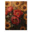 Collage de pivoines par le tournesol - Décoration murale en bois de pivoines - sur bois de pin naturel-1671584234