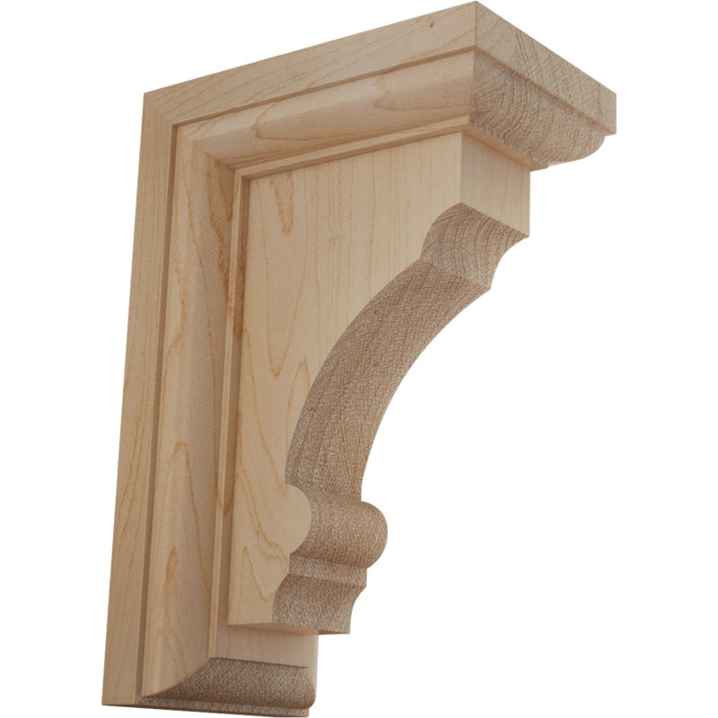 Support en bois Thompson, Érable, H 6 po x l 2,5 po x P 4 po