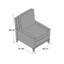 Fauteuil en polyester 28,5 po-16130689