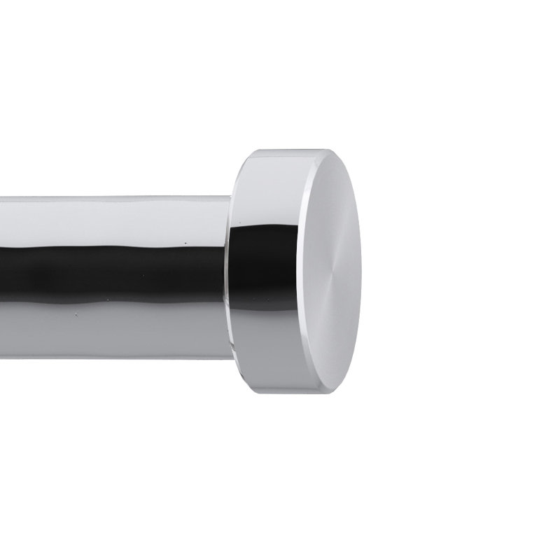 Amylia-Louise Silver 3.81cm Finial, 1 Pair, Chrome