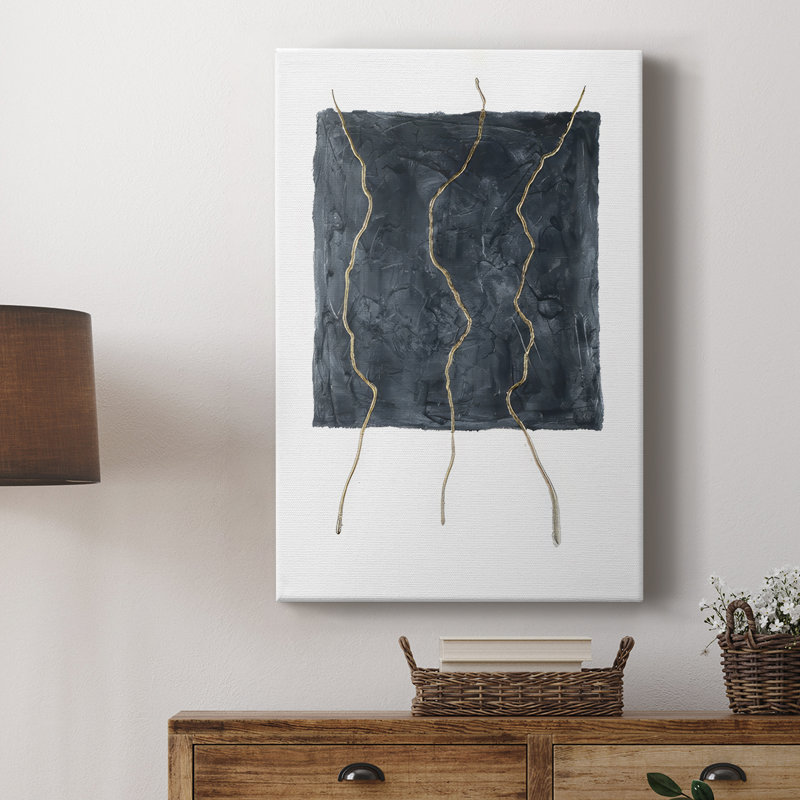 Divided Plot III -Custom Wrapped Gallery Cavas, 36" H x 24" W