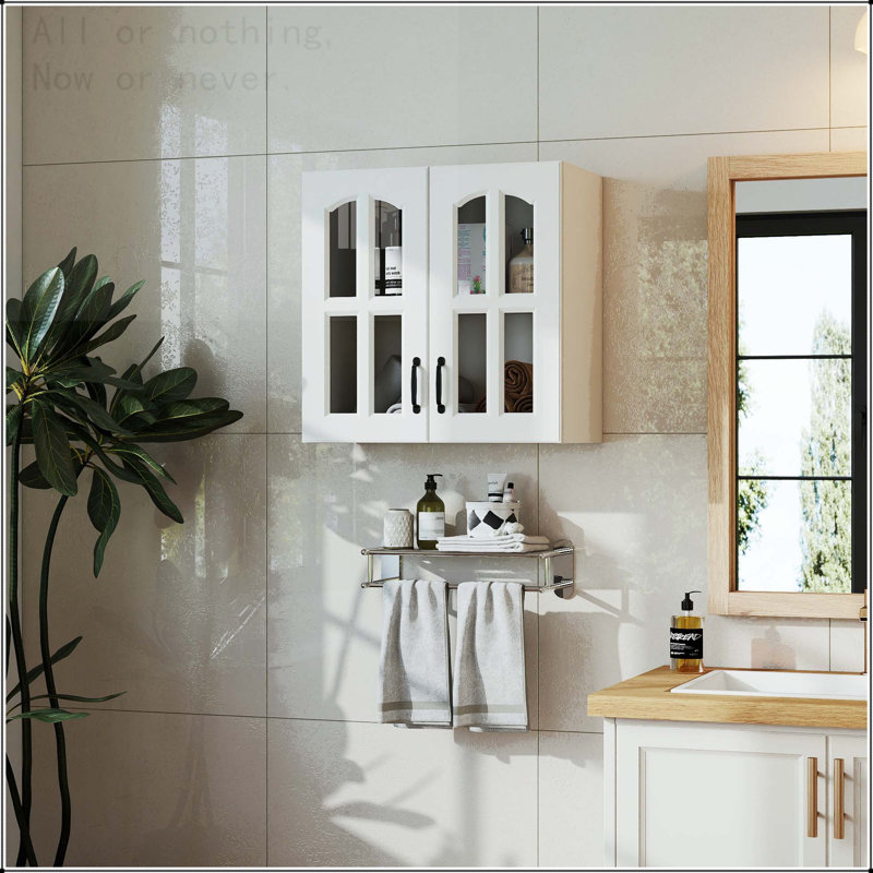 Glass Door Wall Mounted Display Cabinet