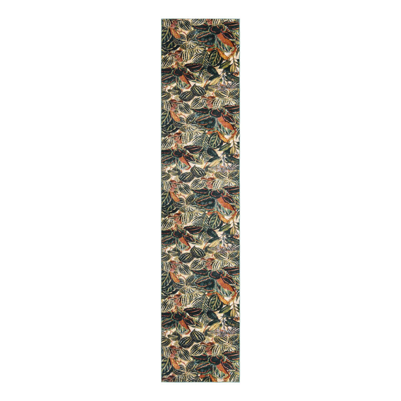 Herlong Floral Indoor Rug, Runner 2'7" x 12'