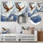Aigle brun volant au-dessus des montagnes I - reproduction d'art moderne en métal, aigle, art mural en métal-1911350089