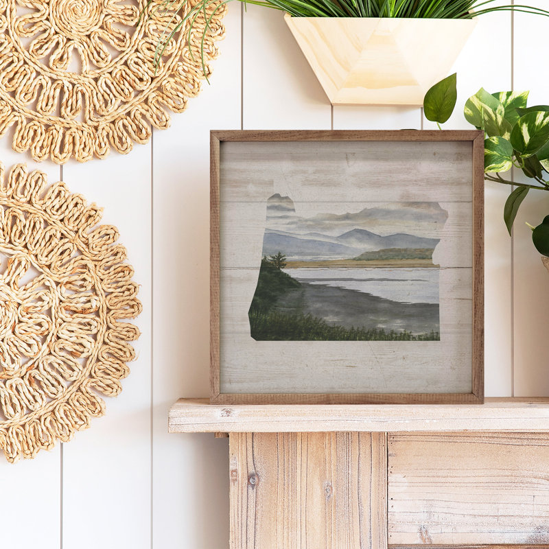 Oregon State Landscape, 4" H x 4" W