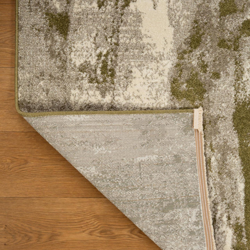 Tapis vert / gris Elmdale Performance, Rectangle 8 pi x 10 pi