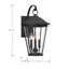 Lanterne 3 lumières Outremont 20,5 "de haut