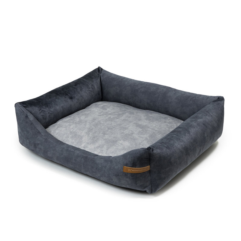 Orthopedic Memory Foam Pet Bed, 15cm H x 55cm W x 65cm D, Graphite/Grey