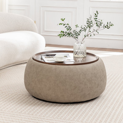 Pietsch Round Cocktail Ottoman With Storage