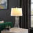 29.25" In Kiara Modern Satin Silver Bamboo Metal Table Lamp