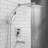 LAVA ODORO Modern 3-Setting Square Shower And Tub Faucet Set With Rainfall Shower Head, Handheld Sprayer, And Pressure-Balanced Valve In Brushed Nickel Finish-114406232