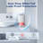 Kloudic Small 30oz Dehumidifier for home, 3600 Cubic Feet(1000 Sq.ft/3hour), Portable Dehumidifiers for Indoor Rooms, White-125475579-125361306