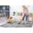 LOOM & LUXE Collection 8X10 Silver/Blue/Abstract Non-Shedding Living Room Bedroom Dining Home Office Stylish And Stain Resistant Area Rug-333872556