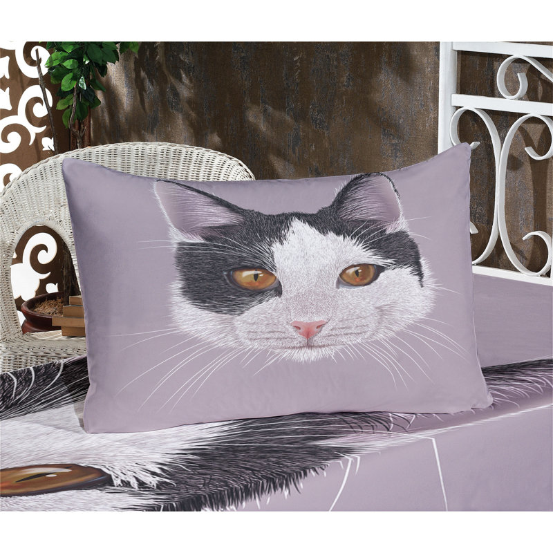 Ensemble de housse de coussin et taie d'oreiller Ambesonne, Ensemble de draps pour lit simple + 1 drap-housse 