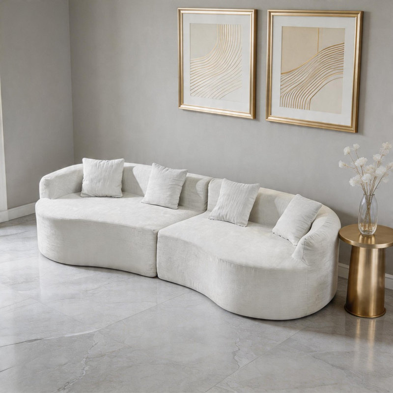 Sectionals, Chenille - Beige