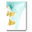 Reproduction d’art sur toile tendue « Ginkgo on Dusty Teal IX »-1473628888