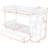 Ikher Twin Over Twin/Full 3 Drawers Wood Bunk Bed with Shelves by Harriet Bee-1454325953